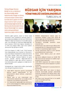 Türkiye Rüzgar Enerjisi Birliği Sektör Toplantısı (TURES 2016/4)